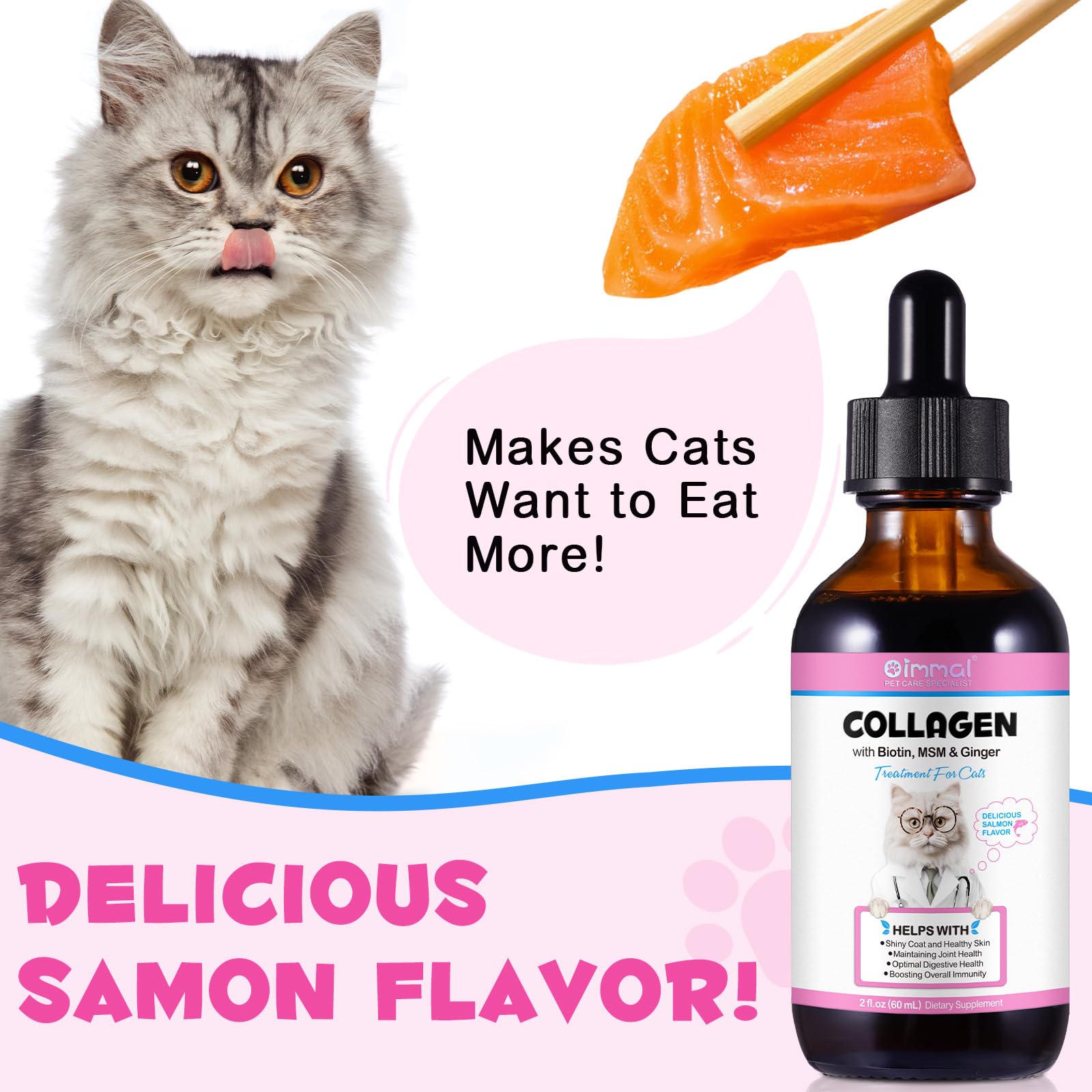 VOSIFSDIY Collagen Gatos Uso Diario en Casa, práctico y sencillo.