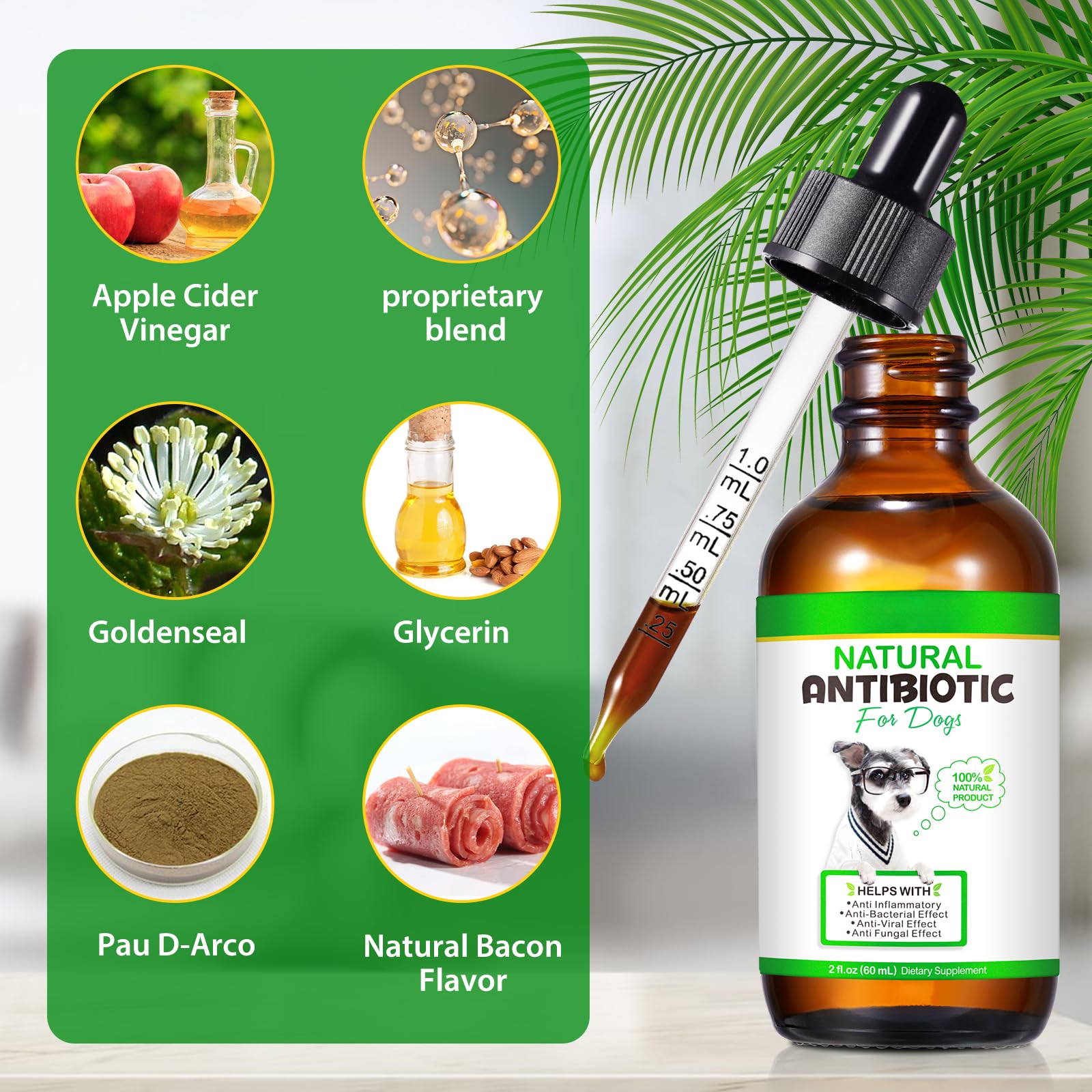 VOSIFSDIY, ingredientes naturales, incluido vinagre de sidra de manzana.