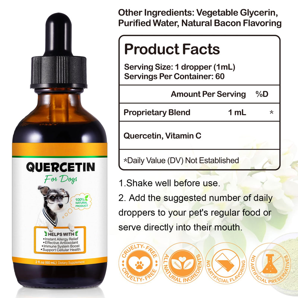 Quercetina para perros de VOSIFSDIY: refuerzo inmunológico potencial.
