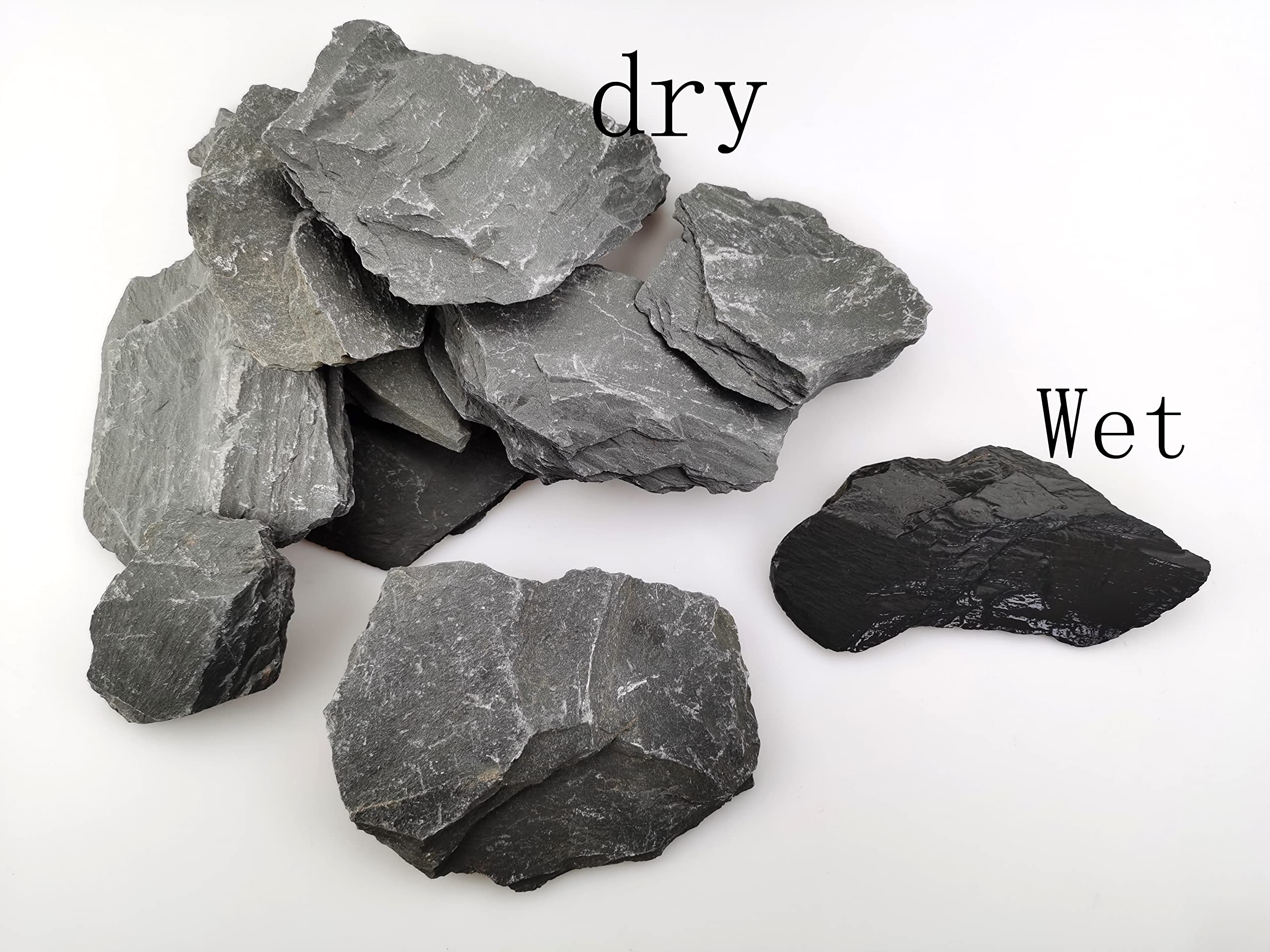 Piedras para decoración de tanques Voulosimi, texturas auténticas y colores naturales.