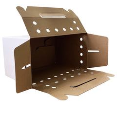Caja de transporte Vowcarol para mascotas con ventilación, práctica para viajes cortos.