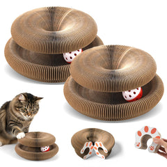 VOXGET tableros rascadores para gatos plegables con bolas para entretenimiento seguro