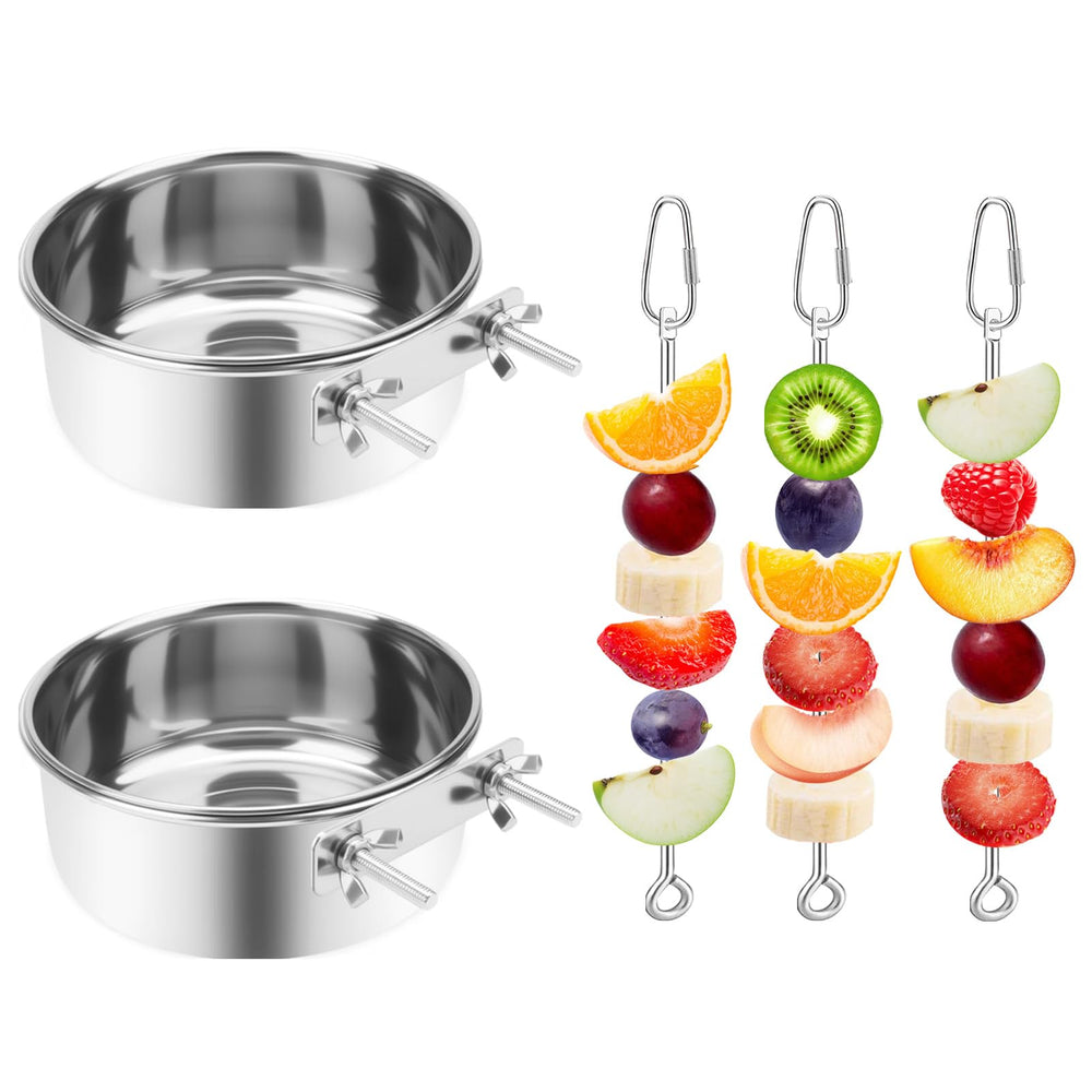 VOXGET tazones de alimento para aves, duraderos y fáciles de limpiar.