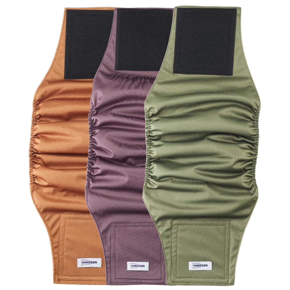 Pañales lavables VUNCESSIN para perro macho, pack 3 para rotación y limpieza.