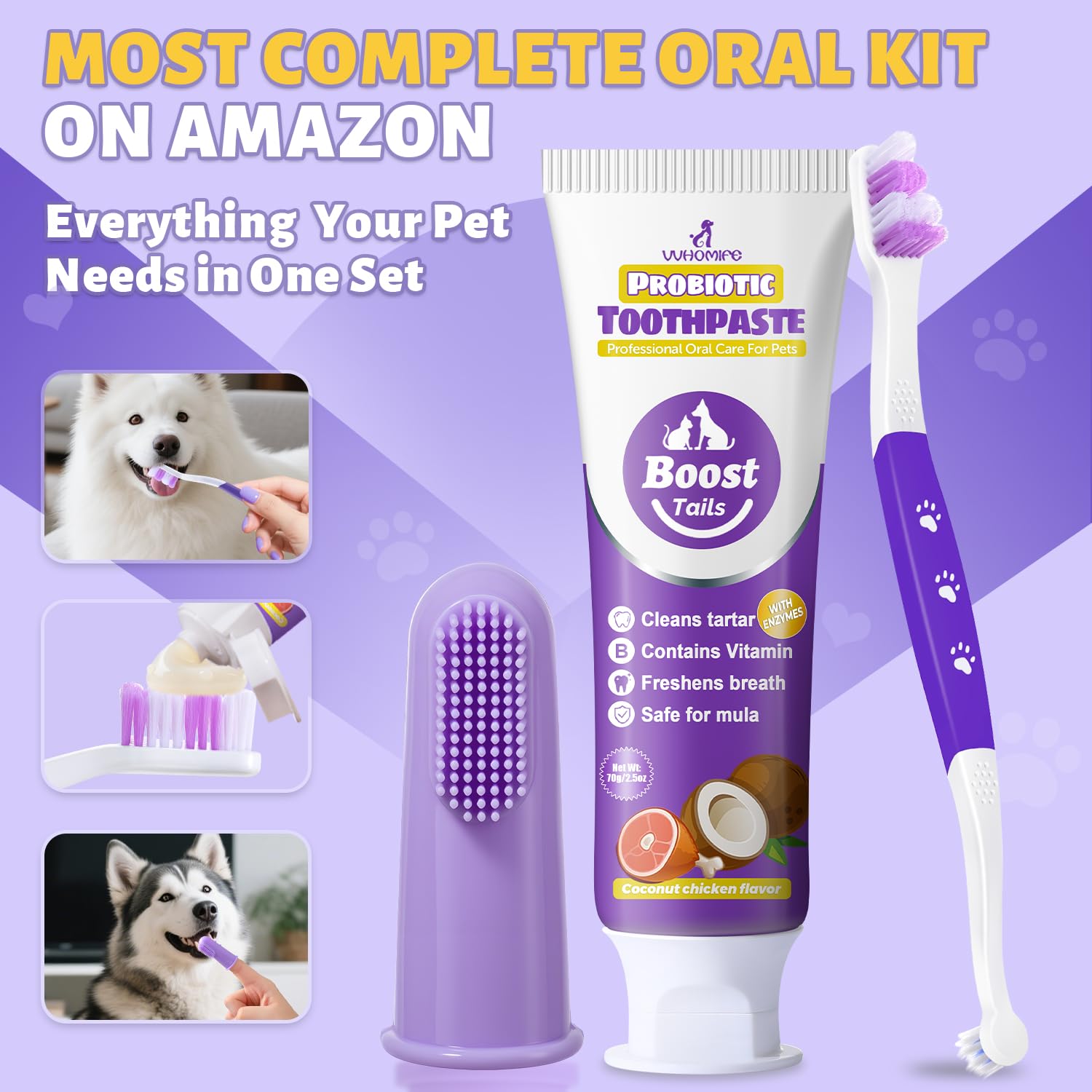 Conjunto de herramientas dentales VVHOMIFE para sesiones en casa.