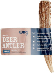 WAG corne de cerf, petite taille, favorise une mastication durable et sûre.