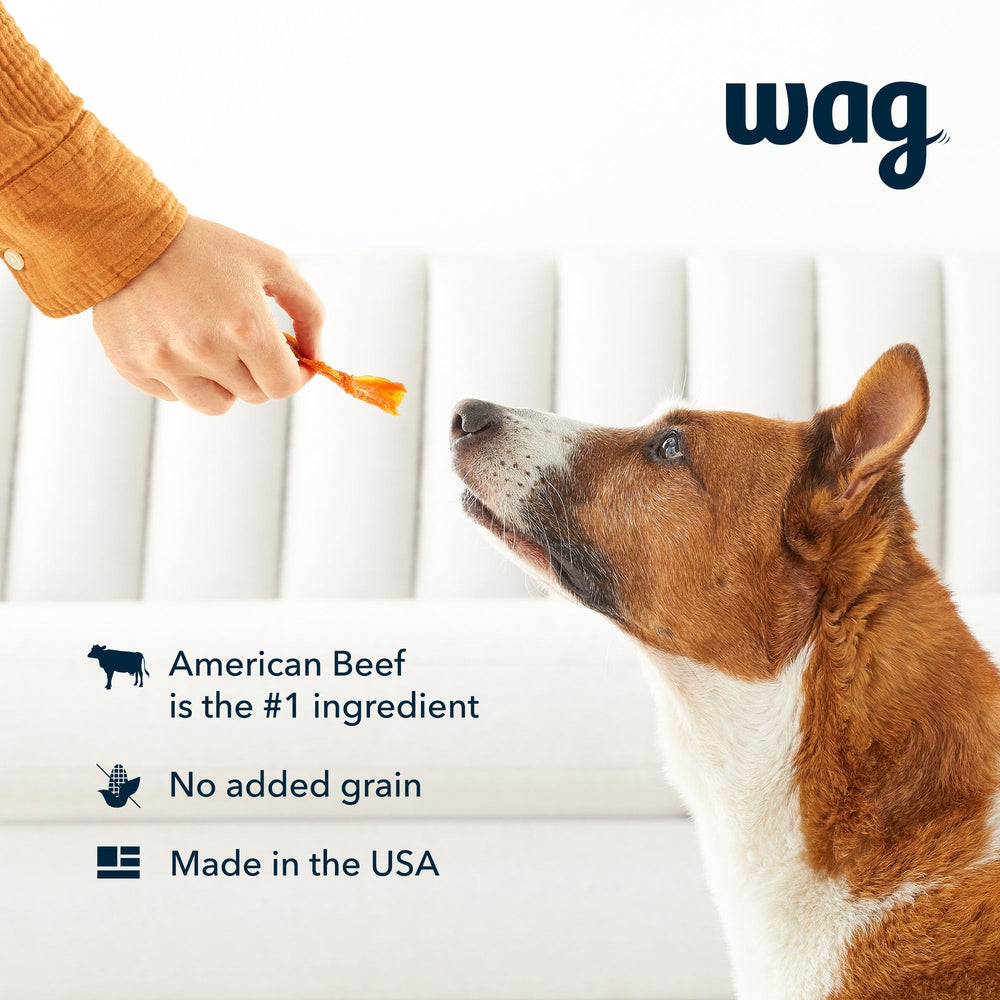 Use Wag jerky as a training reward or snack