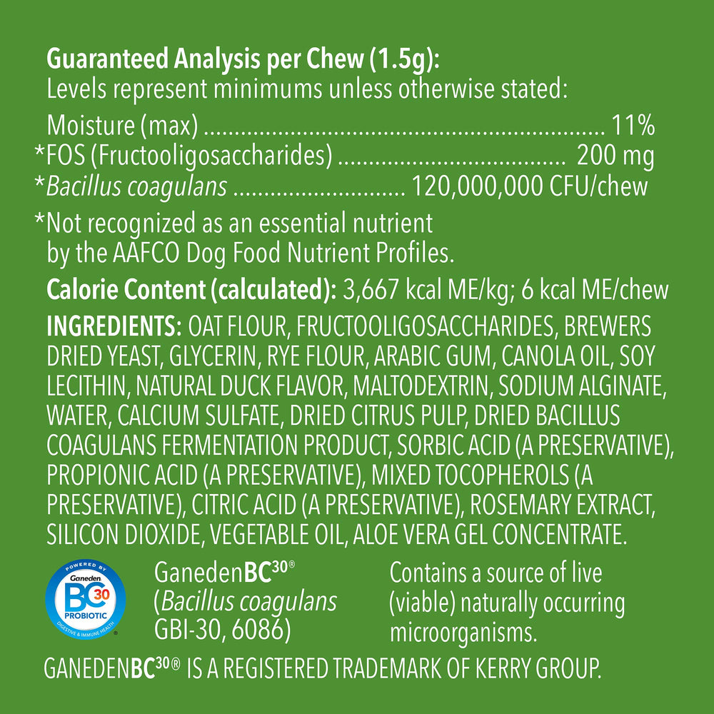 WAG utiliza ingredientes de calidad para gomitas probióticas de perros