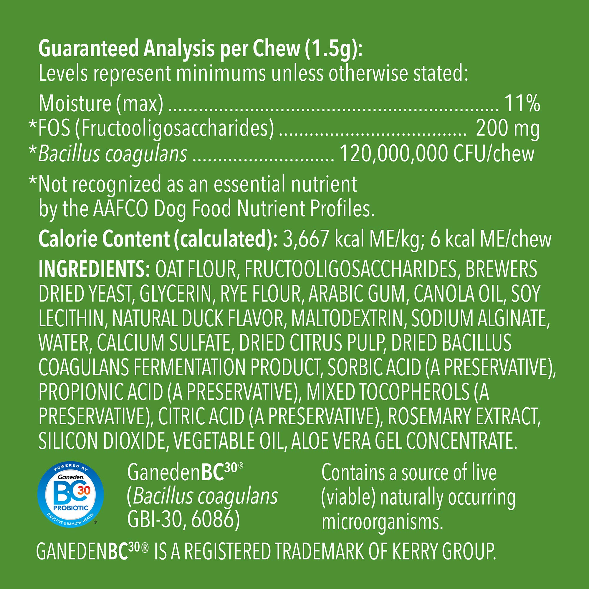 Producto hecho en Estados Unidos con ingredientes de calidad, WAG.
