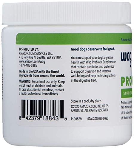 Prebióticos y probióticos de WAG para equilibrio intestinal.
