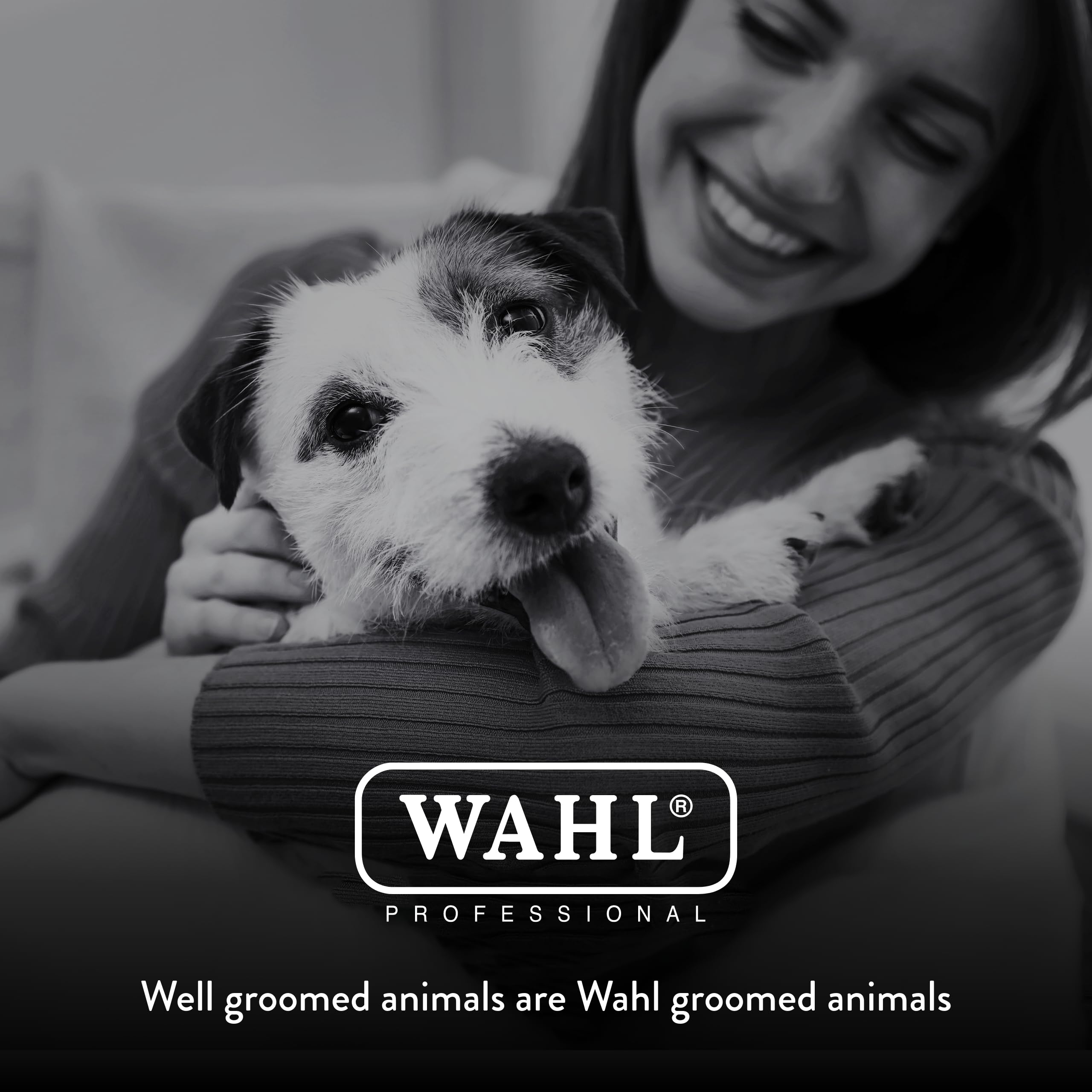 Wahl Animal diseño de huellas turquesa para un estilo distintivo en grooming.