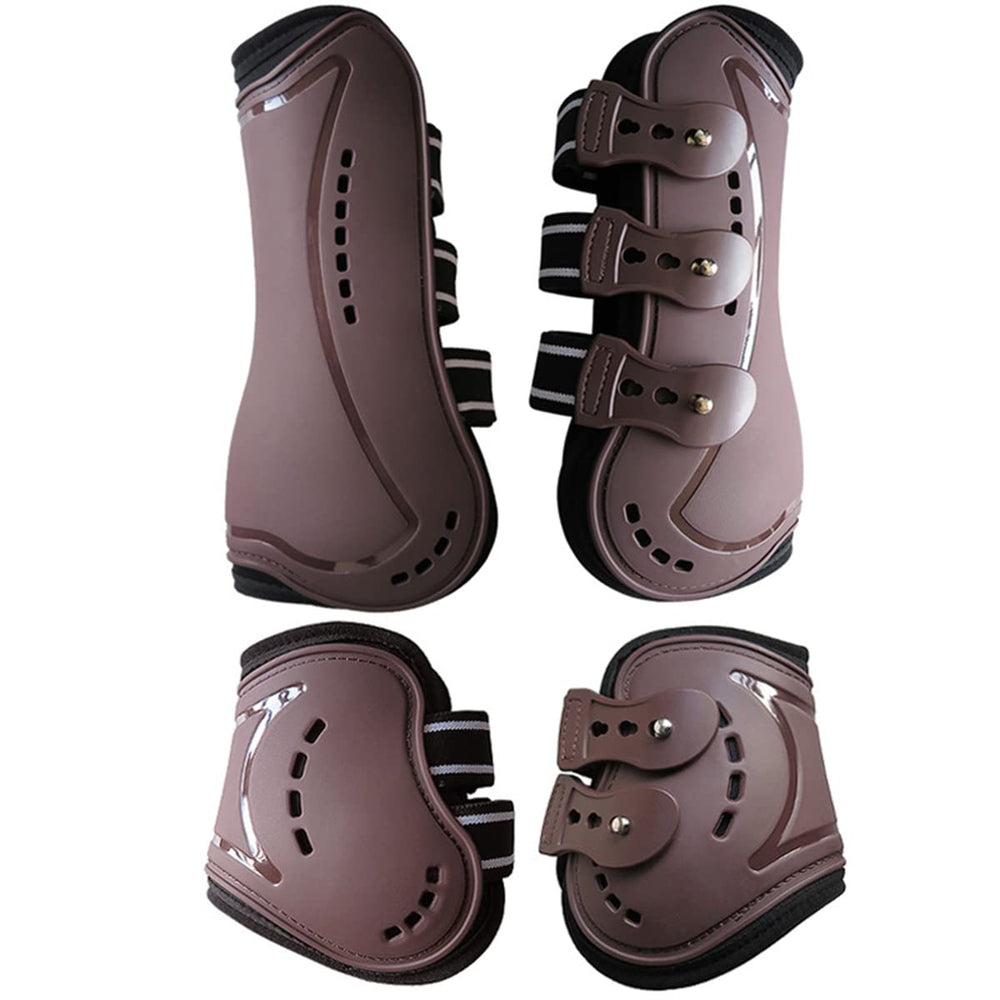 Botas Wandrola frente tendón marrón: protección estable para saltos y pista.