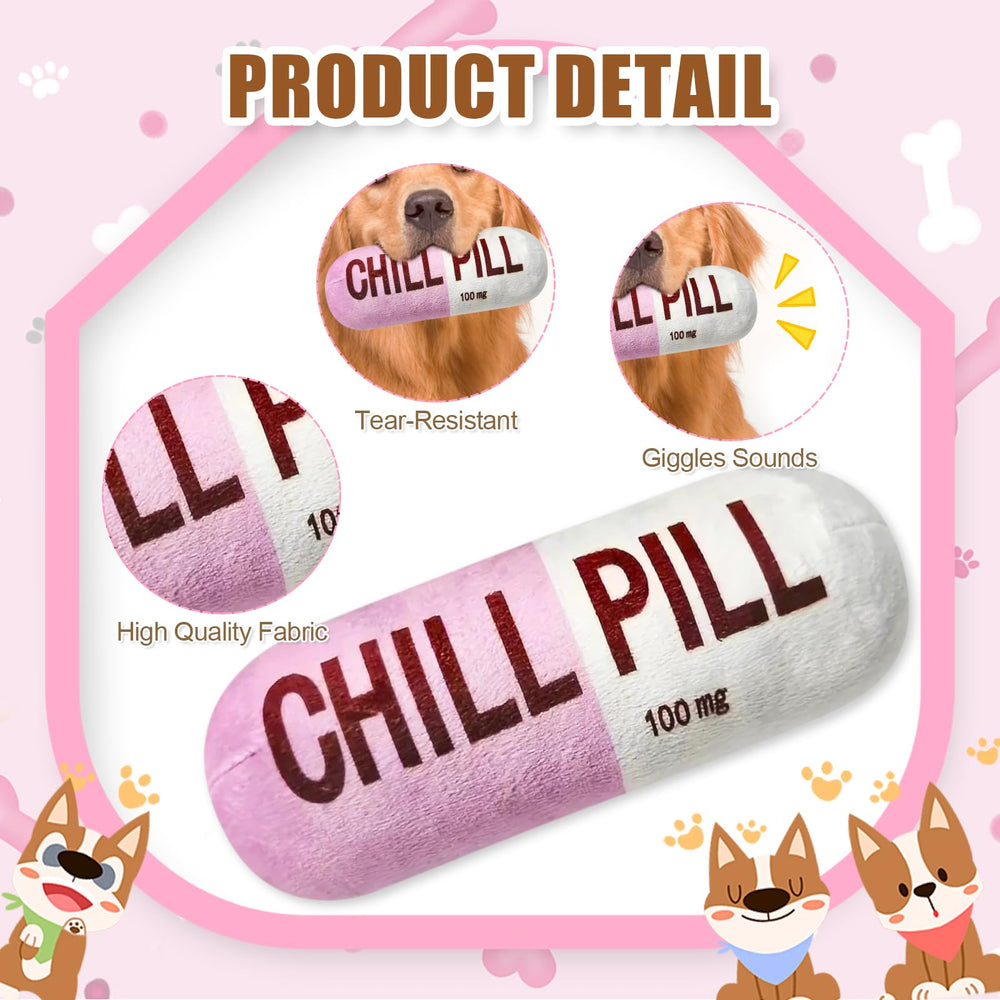 Peluche píldora de Wanheart para dentición de perros.