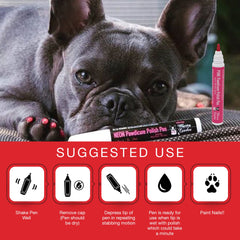Esmalte no tóxico de Warren London con olor bajo para mascotas.
