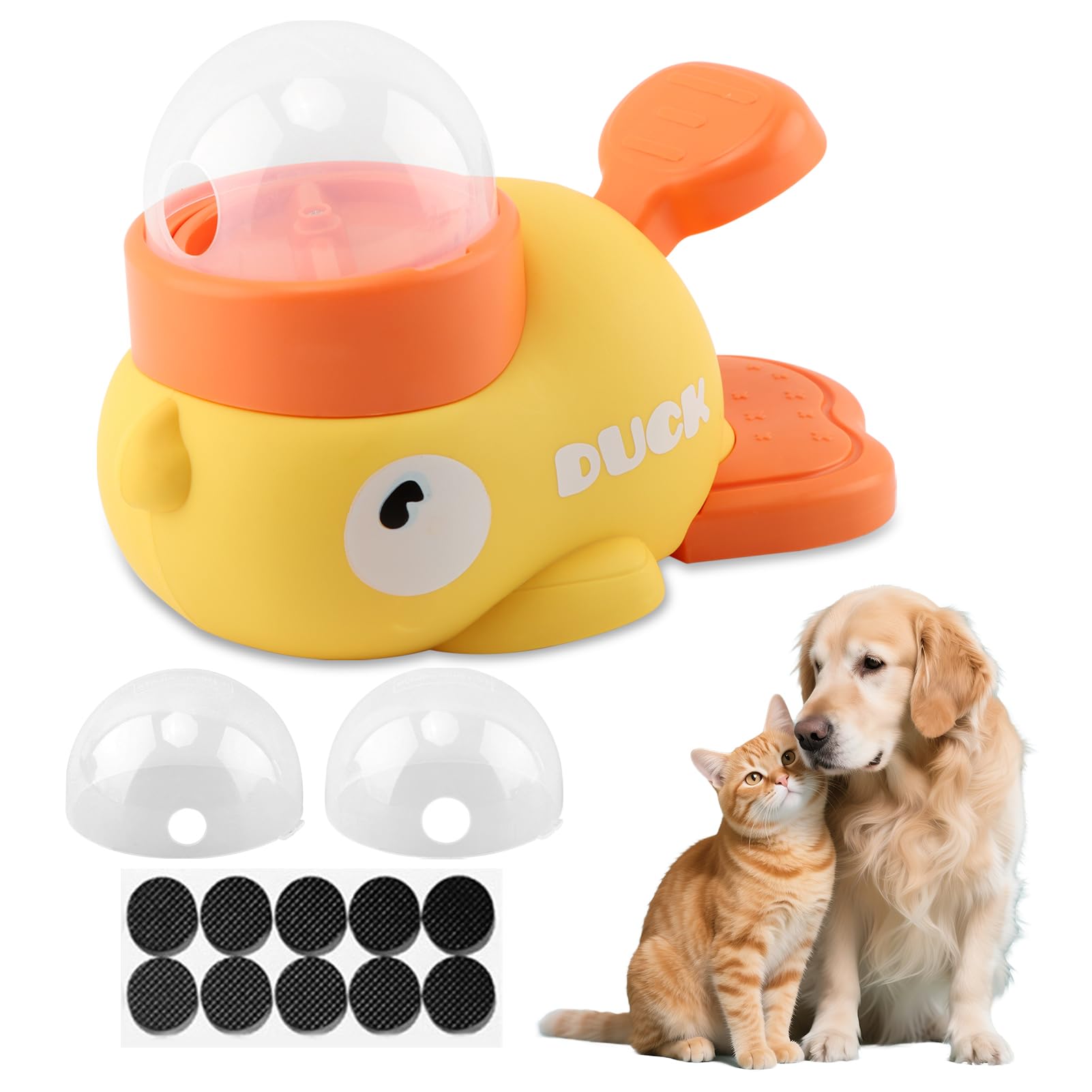 Waylenbo juguete puzzle para perro con forma de pato, estimula inteligencia.