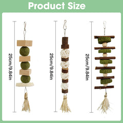 Palitos de manzana y heno de WDEFUN para conejos, snack saludable y crujiente