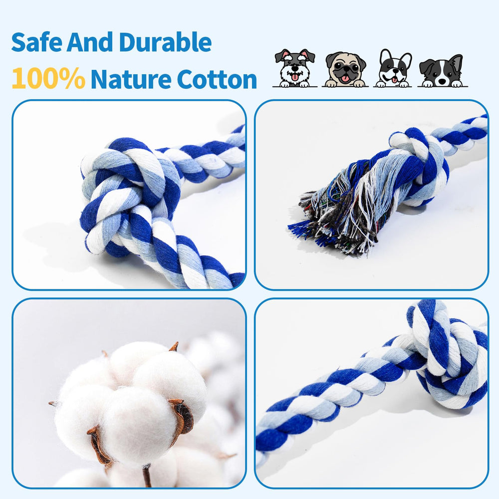 WDZZHOT juguete cuerda para perro de 18 pulgadas (45 cm) para razas pequeñas y medianas.