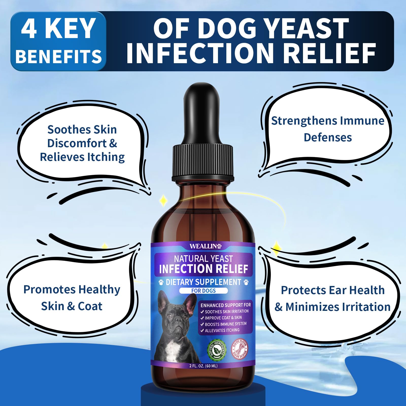 WEALLIN gotas mezcla comida para perros sin contratiempos