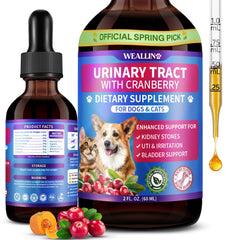 WEALLIN gotas en frasco para apoyo urinario en gatos y perros