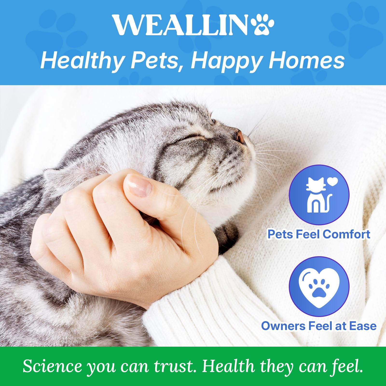 Opción de uso mensual WEALLIN para gatos mayores de 9 lb.