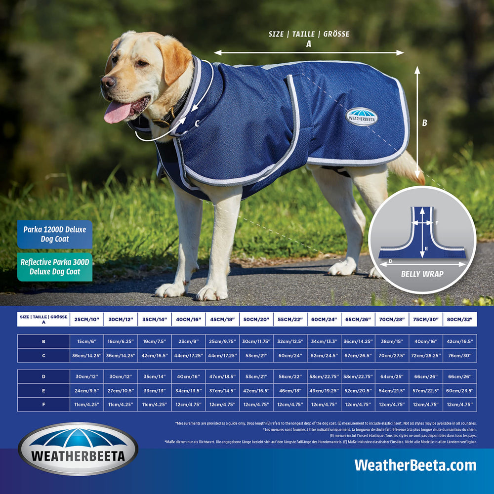WeatherBeeta ComFiTec Reflective Parka orificio para correa: paseos sin quitar la prenda