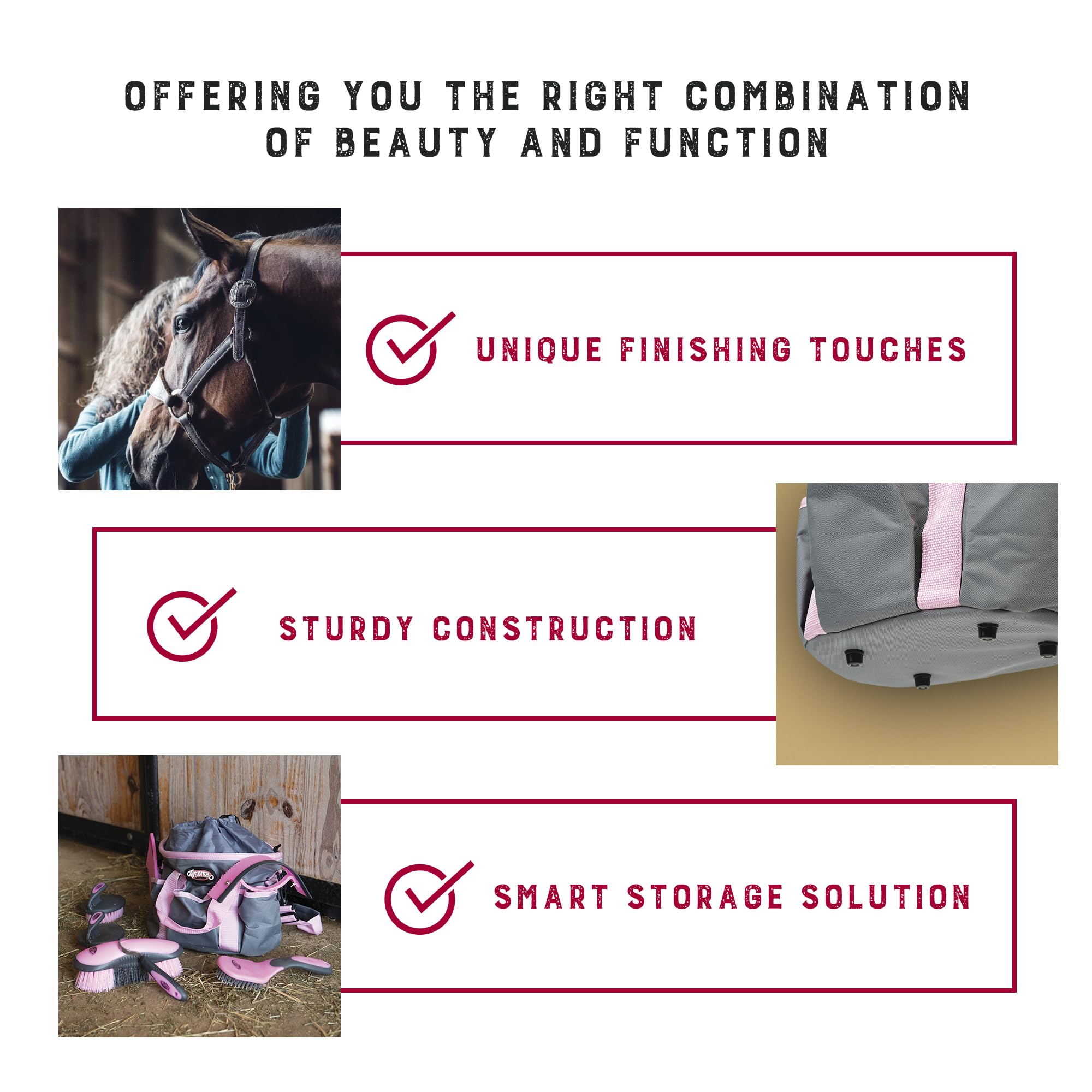 Cepillo de cara Weaver Equine para zonas sensibles