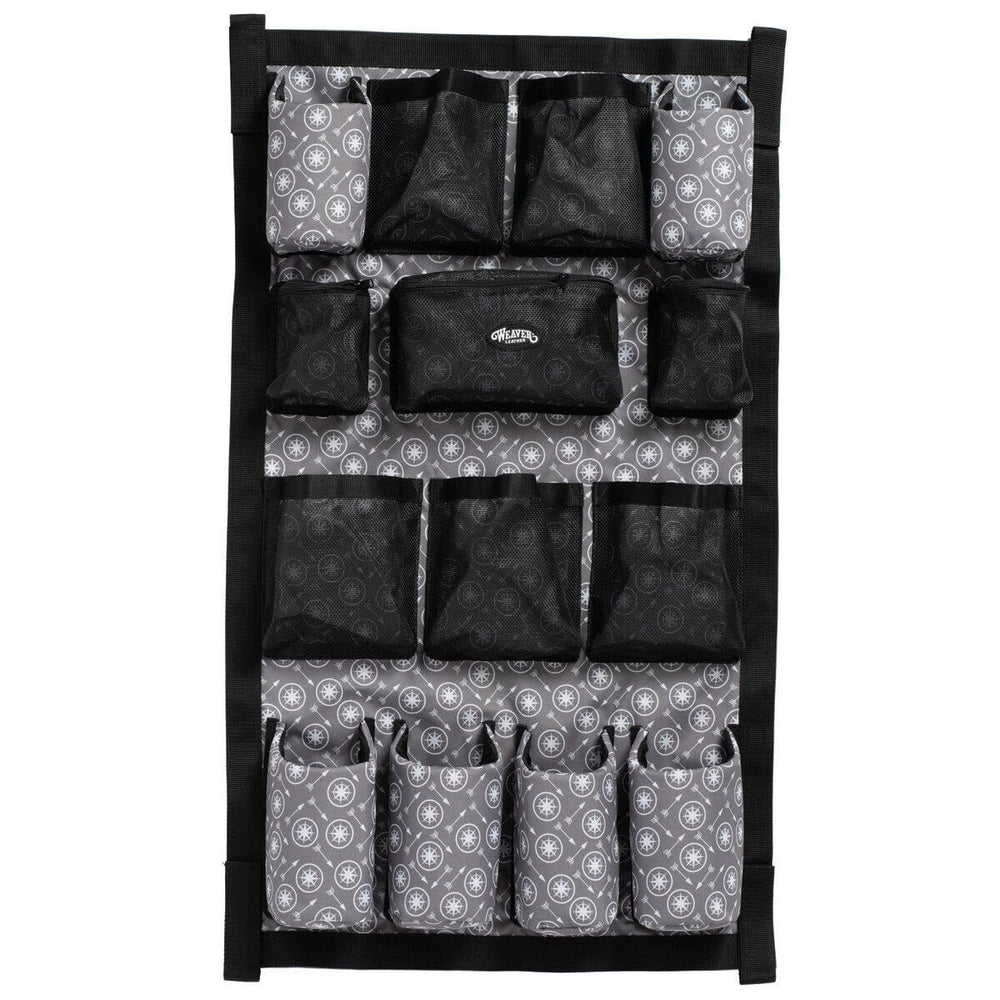 Weaver Leather bolsa de aseo para caballos, vista lateral, guía eficiente para acceso rápido