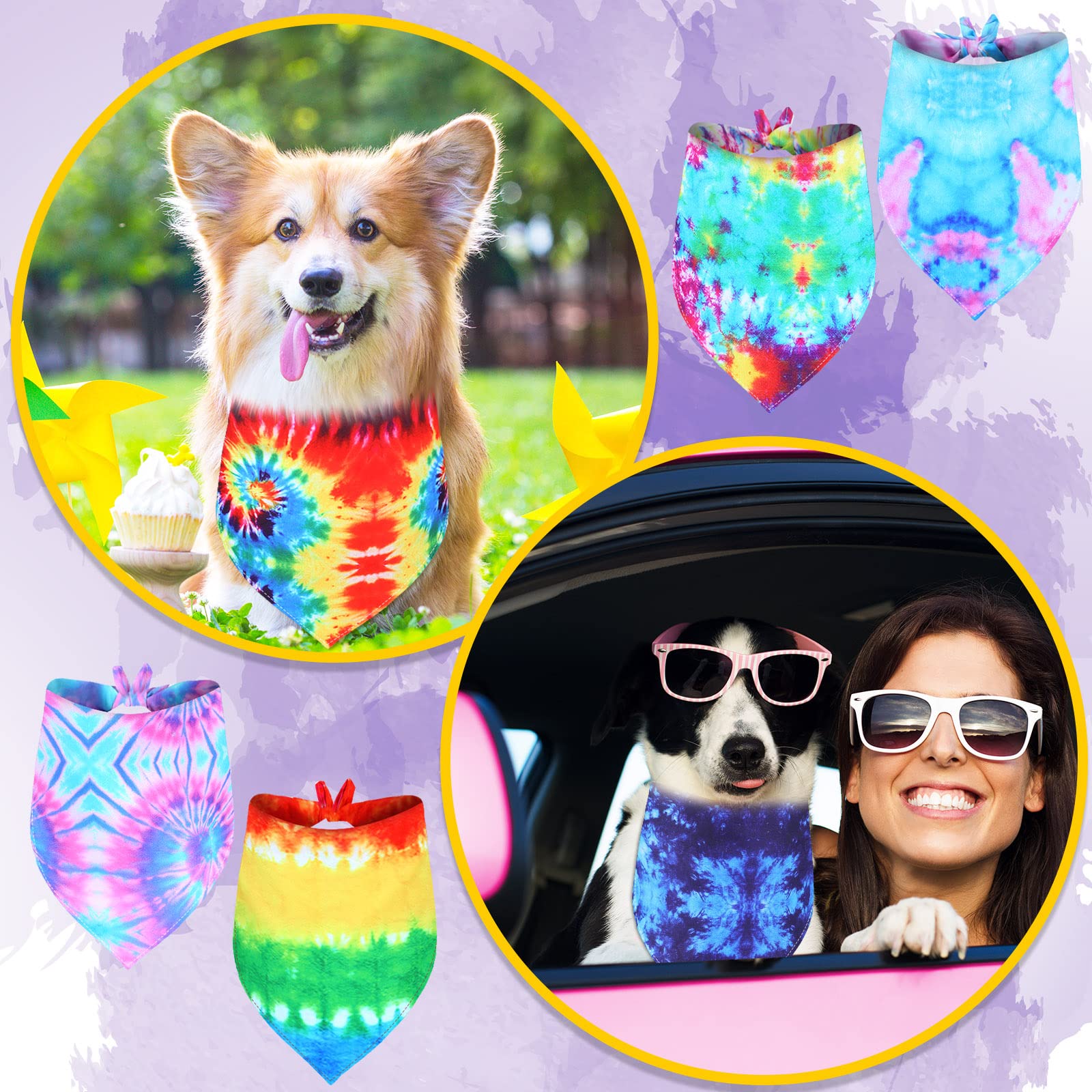 Accesorio para sesiones de fotos de mascotas con bandana Weewooday.