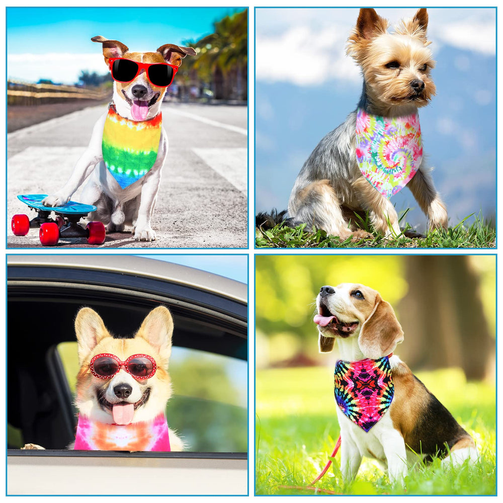 Detalles teñidos en bandana Weewooday, colores brillantes para looks llamativos.