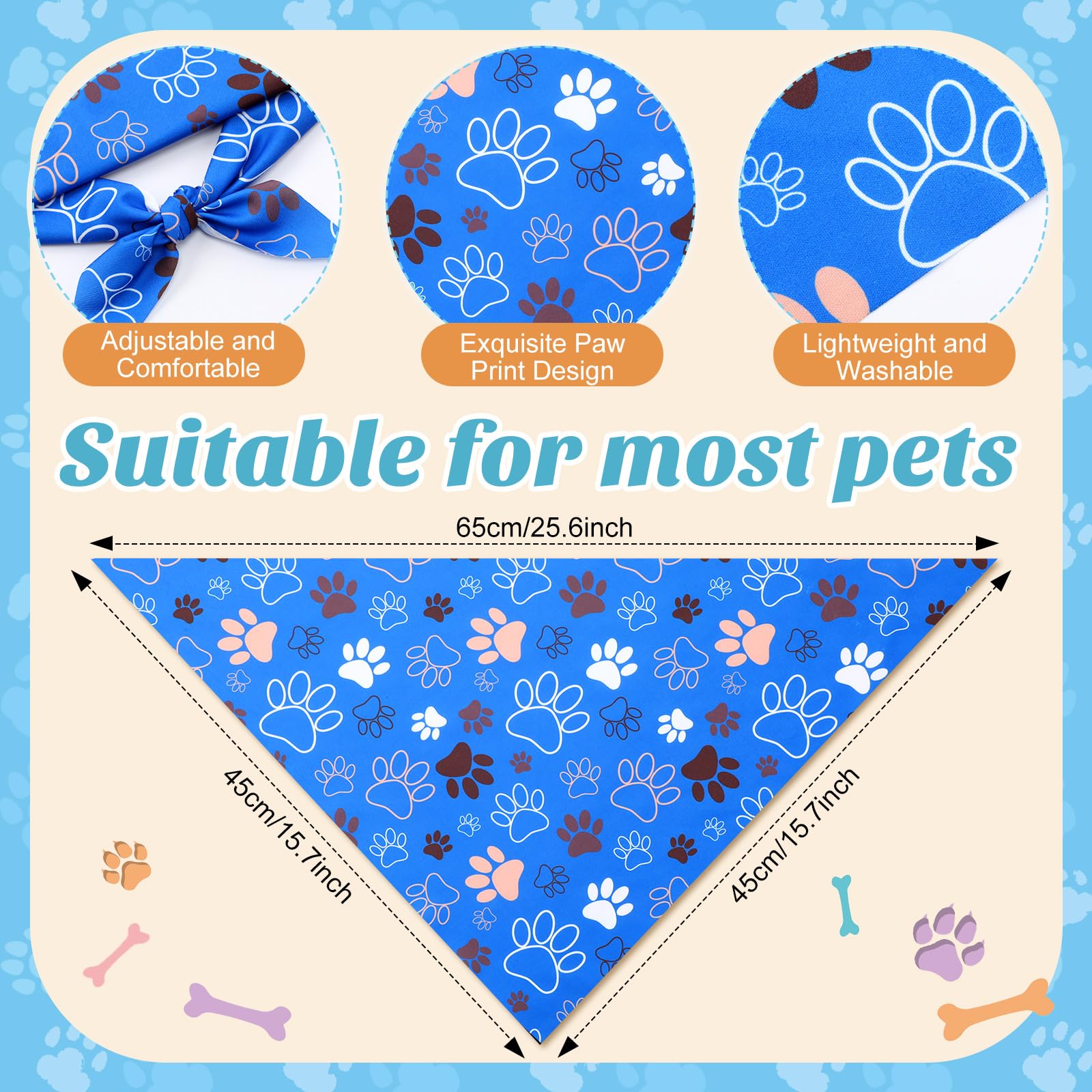 Bandanas Weewooday para perros en colores diversos, estilo para cualquier ocasión.