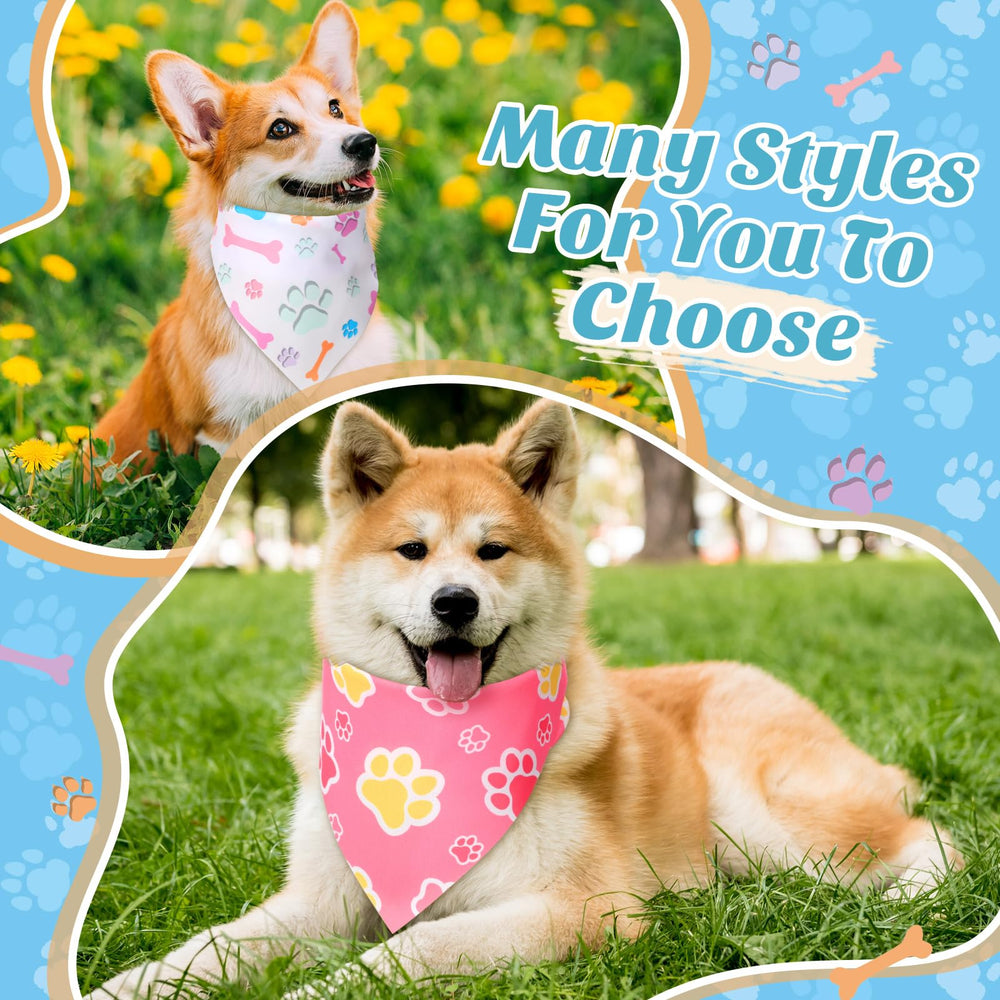 Bandanas Weewooday para perros con huesos, diseño divertido para el día a día.