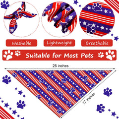 Bandanas Weewooday de Pascua para perros, look alegre y lavable.