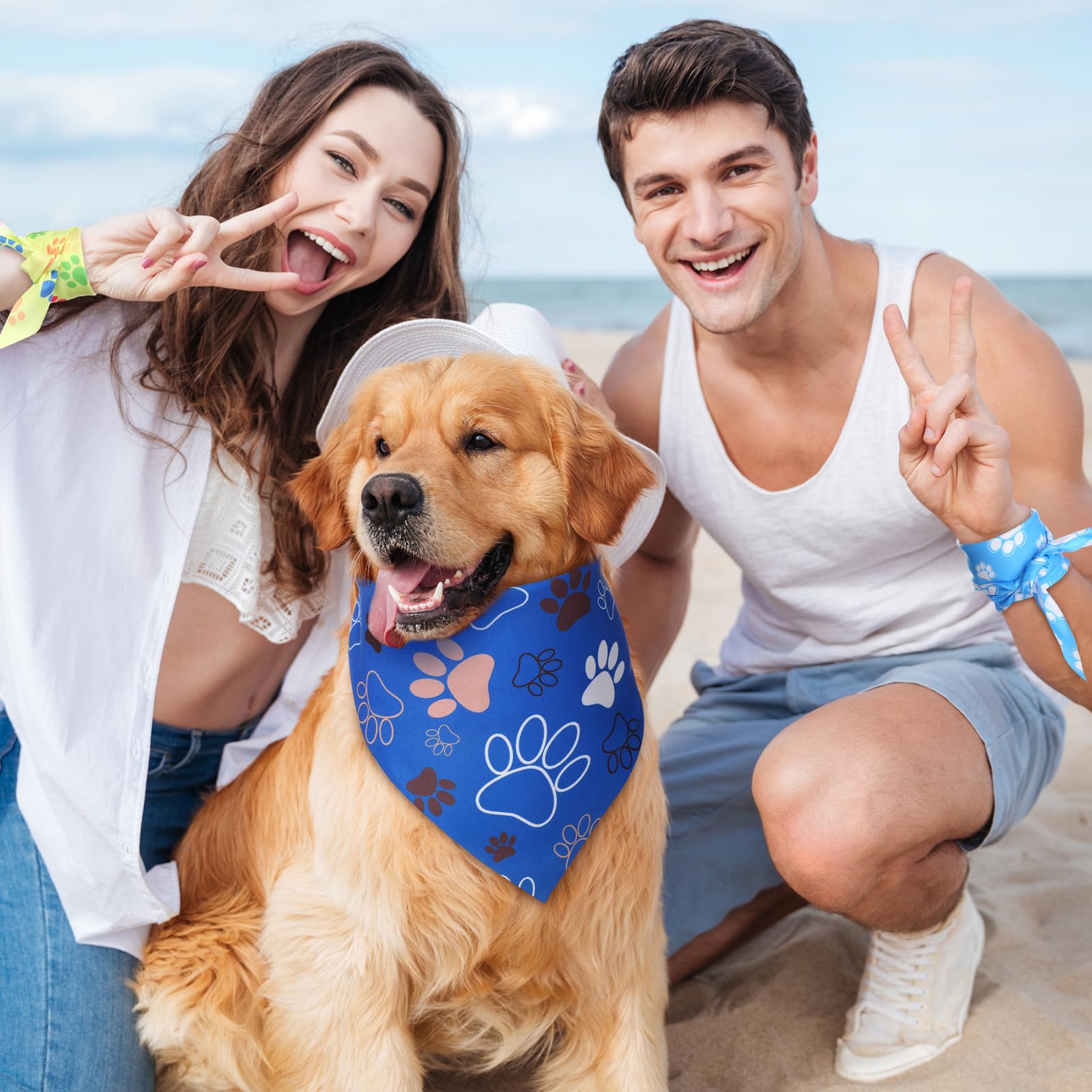 Bandanas Weewooday para eventos y sesiones de fotos, accesorio festivo para mascotas.