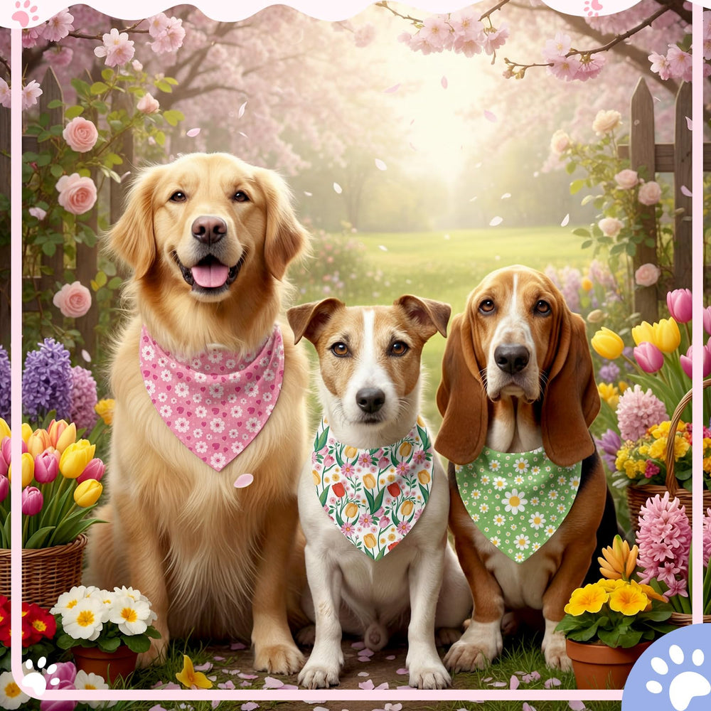 Bandanas de Weewooday para mascotas, colección de primavera para fotos.