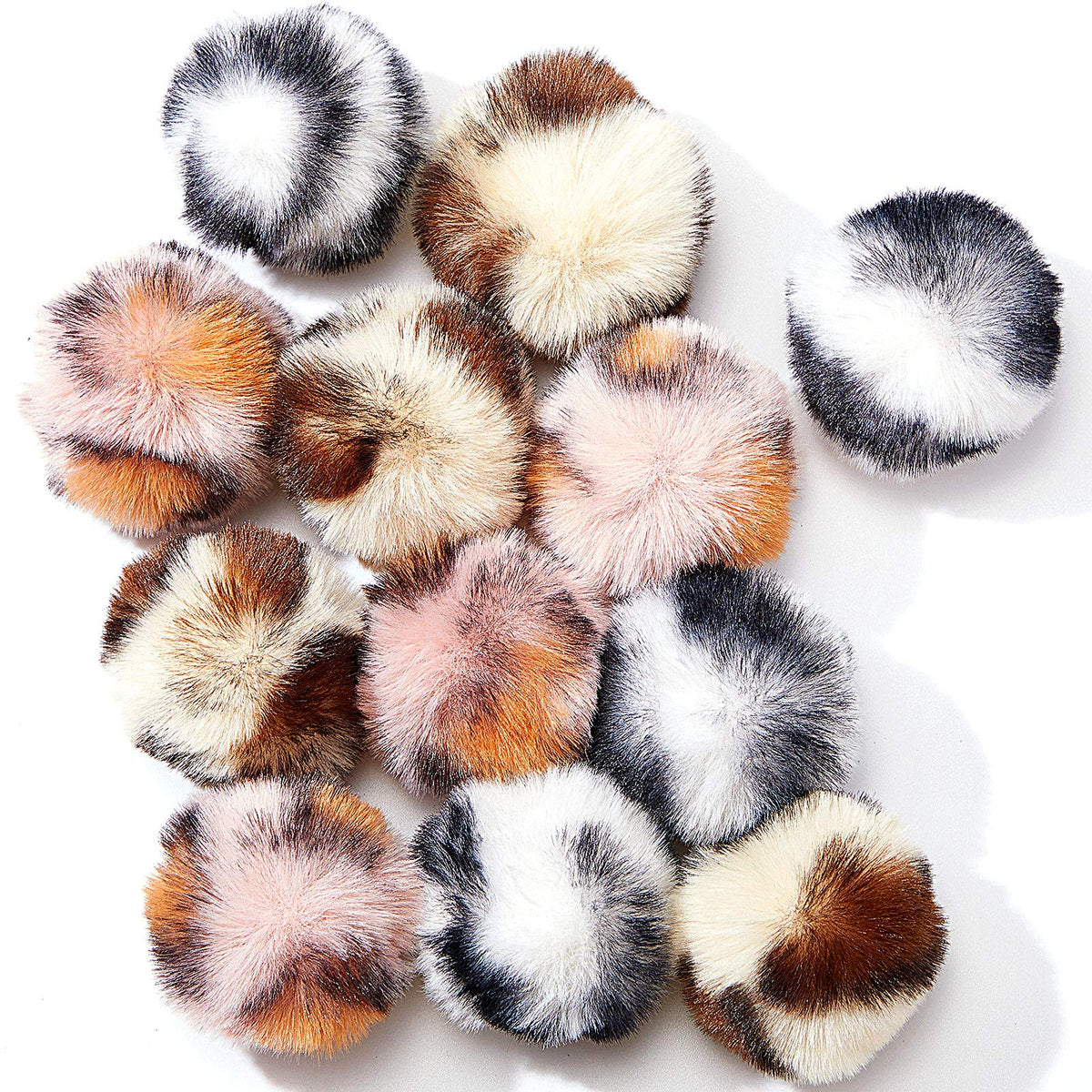 Weewooday bola pom pom rosa, felpa suave para juego interactivo del gato