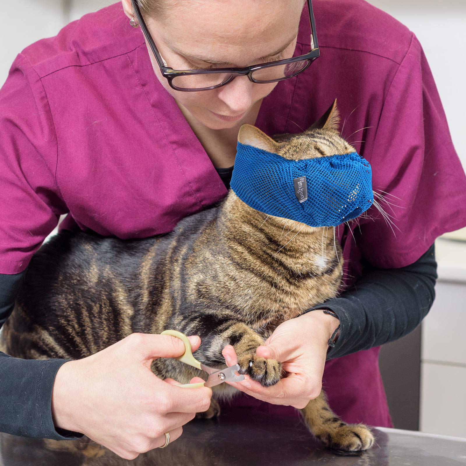 Weewooday mordaza para gatos, ayuda a evitar mordidas durante grooming.