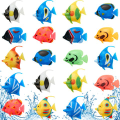 Weewooday peces artificiales moviles para acuario con cola en movimiento