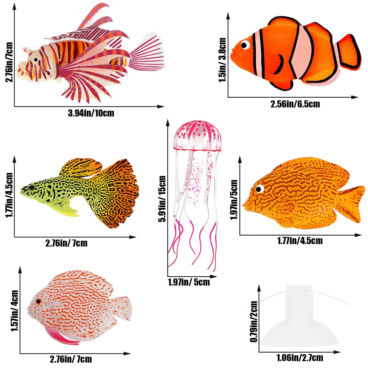 Weewooday: pez guppy, detalle realista para acuario de agua dulce.
