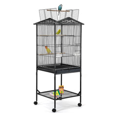 WeGear jaula-pajaros 47 pulgadas con tapa abierta facilita el acceso diario.