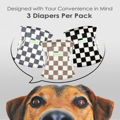 Bandita Wegreeco para perro macho, estampado gris, ideal para entrenamiento.