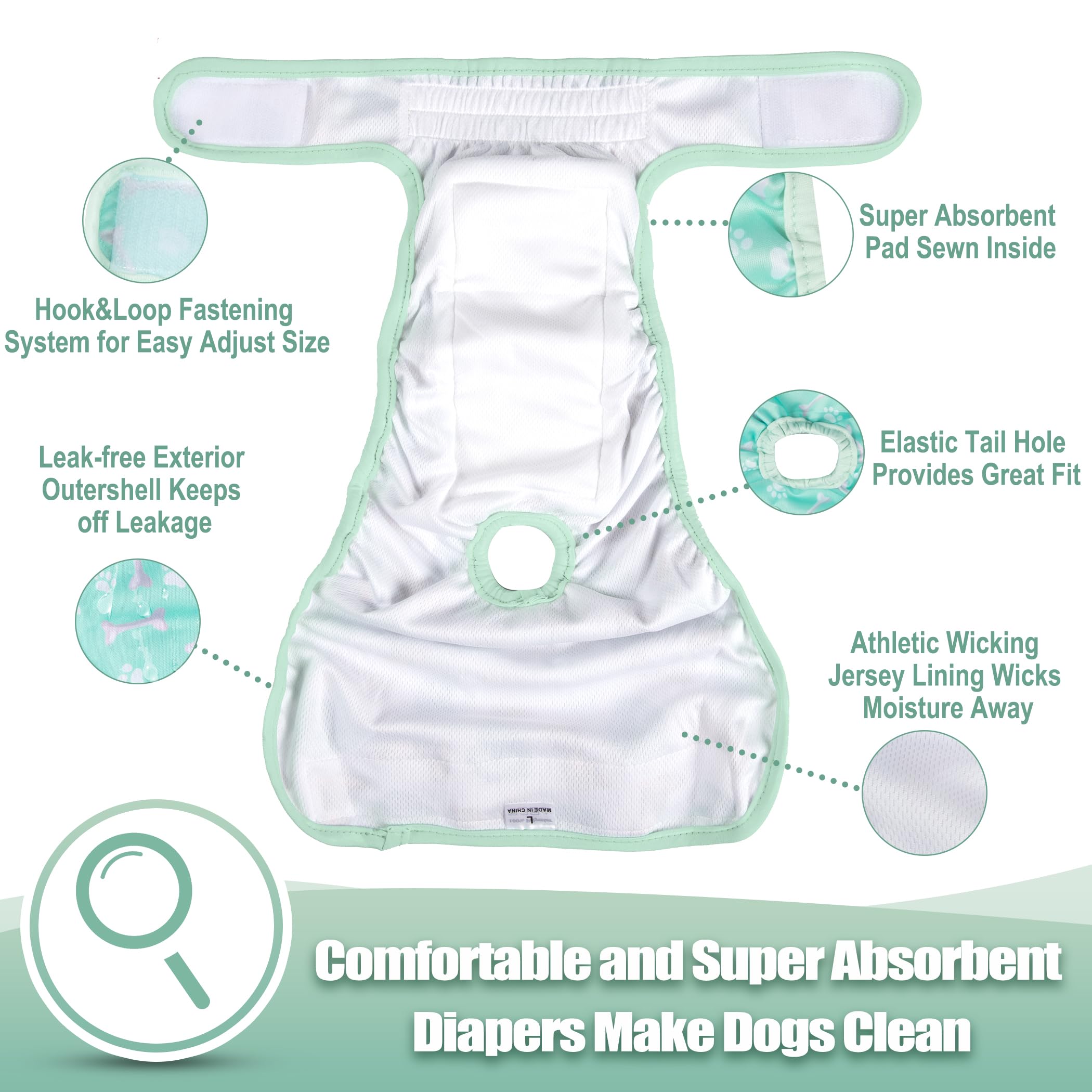 Pañales Wegreeco ajuste-confort para colocar fácilmente sin irritar la piel.