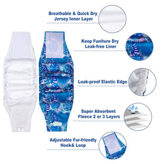 Pañales para perros Wegreeco tamaño mediano, ajuste cómodo y absorción duradera.