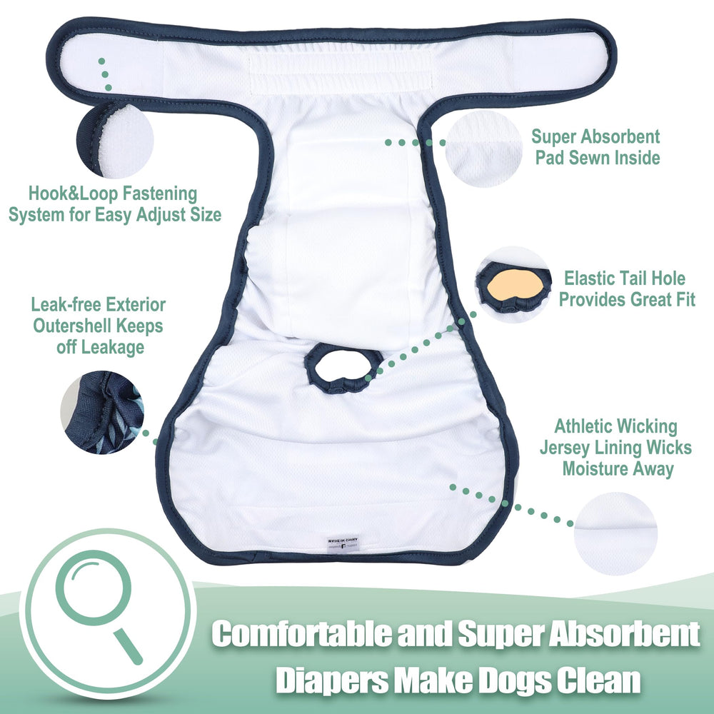 Pack Wegreeco de 3 pañales lavables, ahorro reutilizable