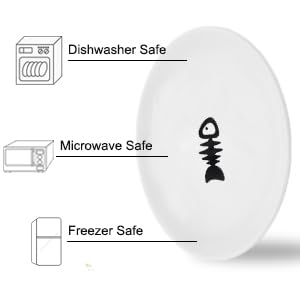 Wellbro cuenco cerámico para agua y comida, duradero y fácil de limpiar.
