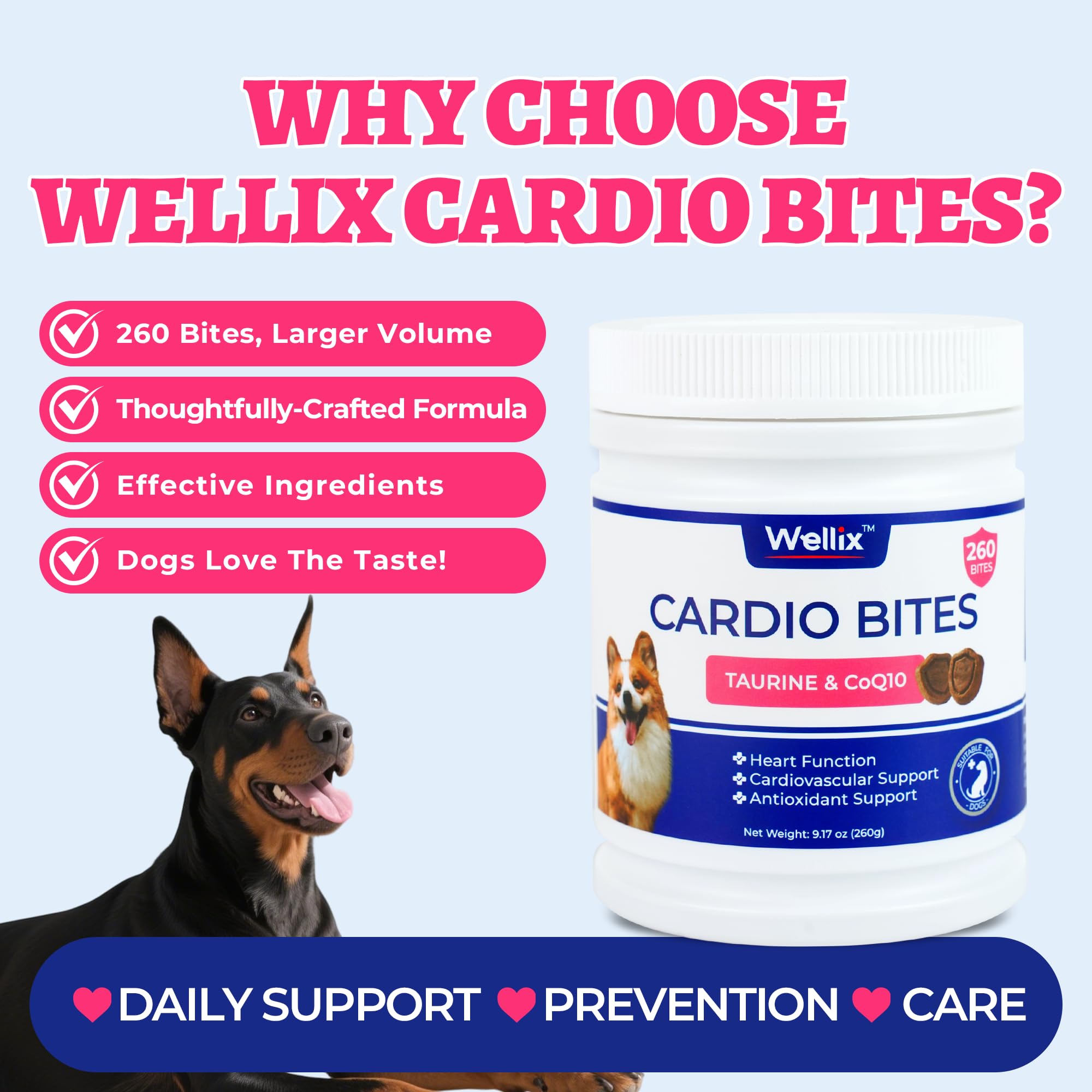 Wellix Cardio Bites coq10, energía celular para el músculo cardíaco.