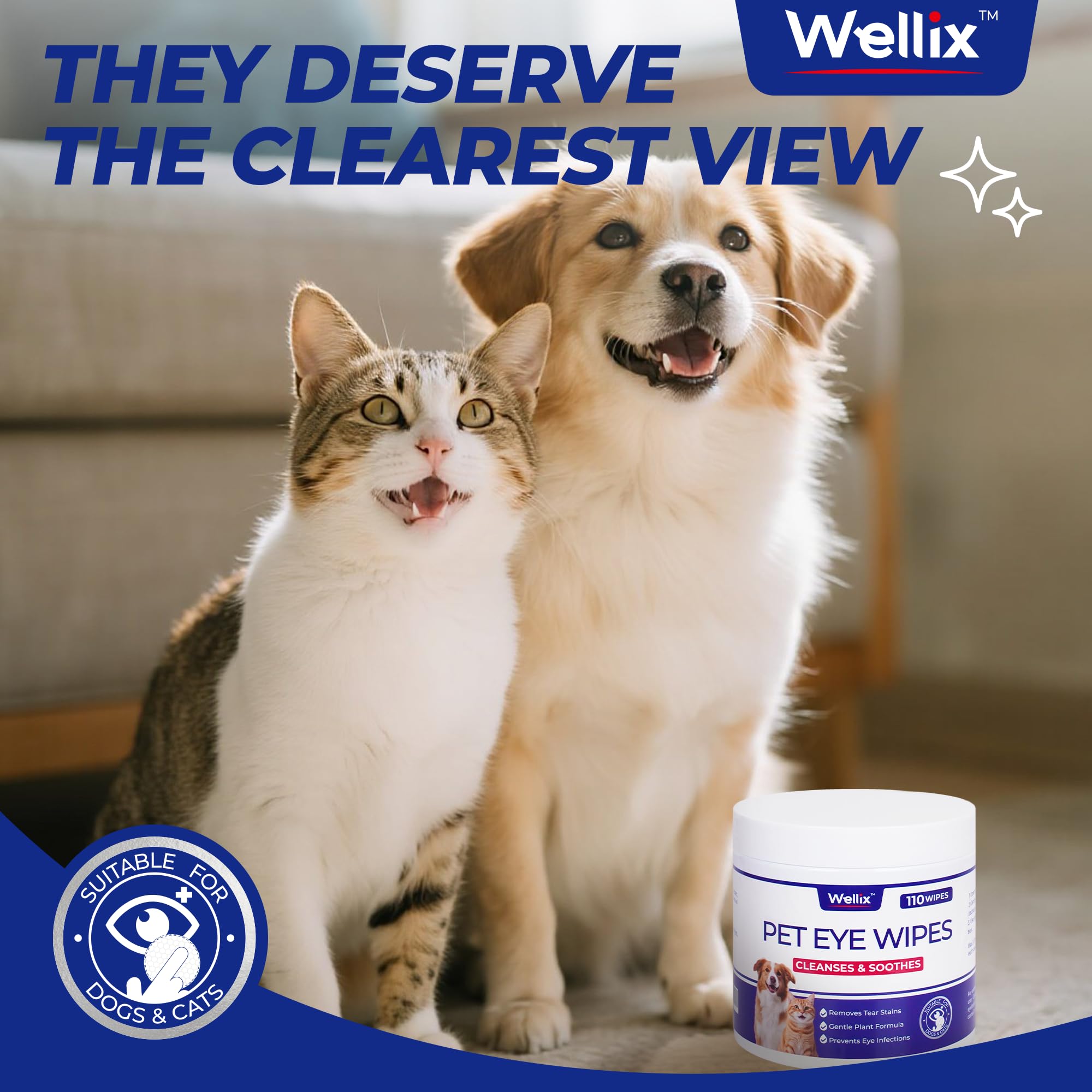 Wellix: ideal para remover secreciones alrededor de los ojos