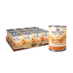 Wellness 95% pavo pate en lata, sabor intenso para perros