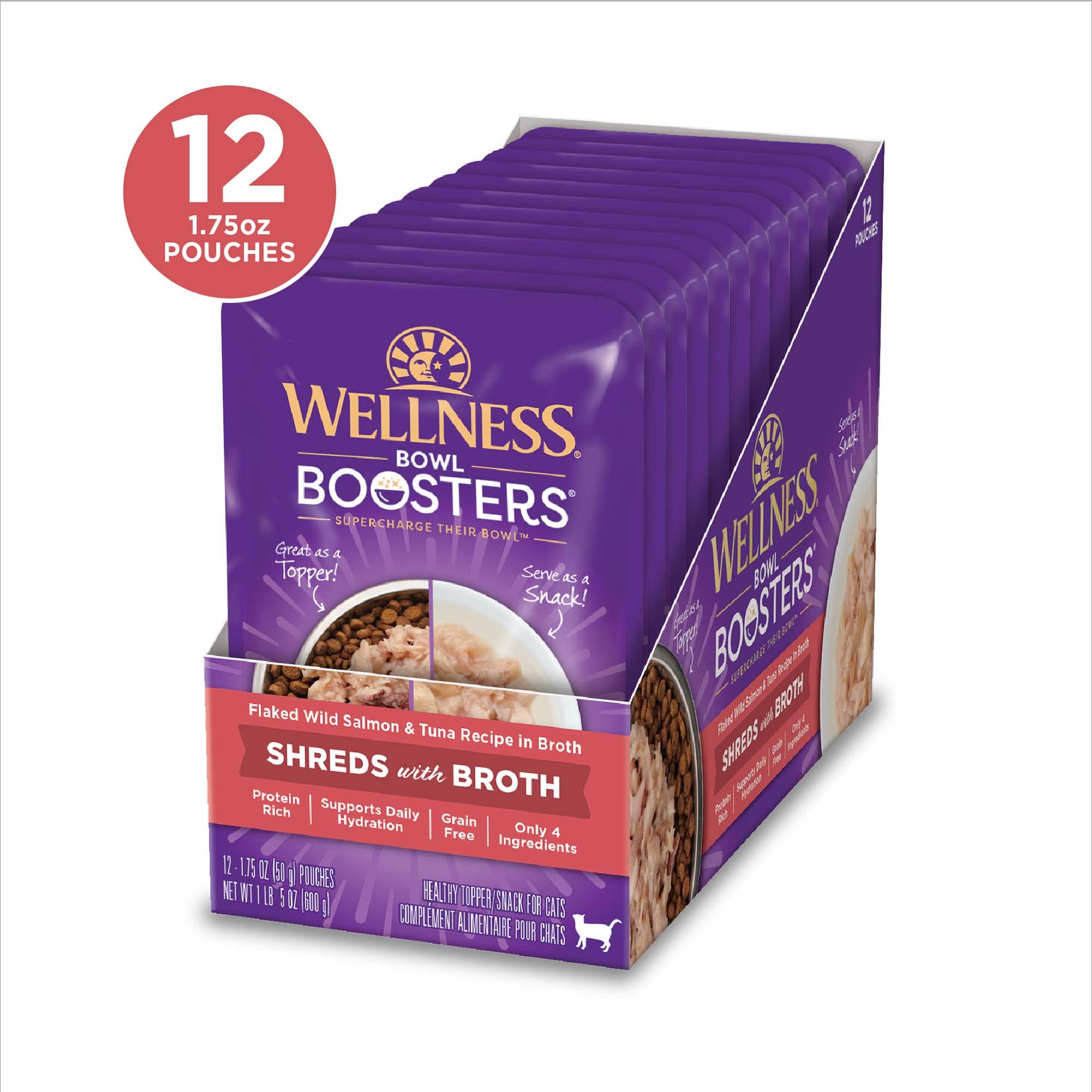 Wellness Bowl Boosters en sobre individual, porción práctica sin desorden.