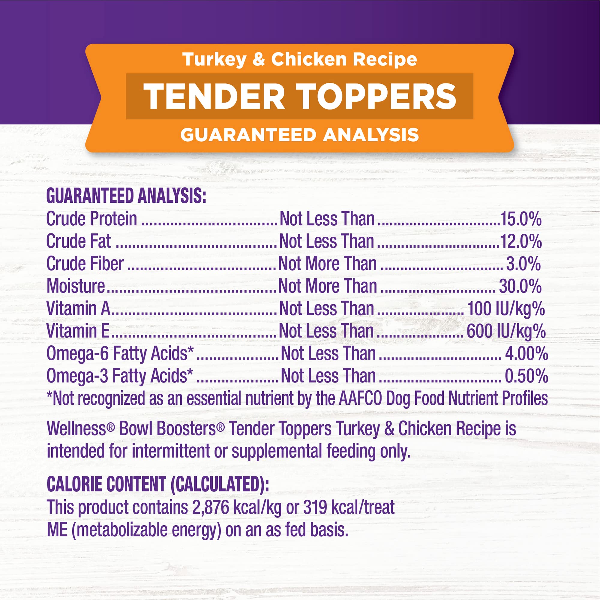Wellness Bowl Boosters Tender Toppers hecho en EE. UU. con ingredientes de alta calidad.