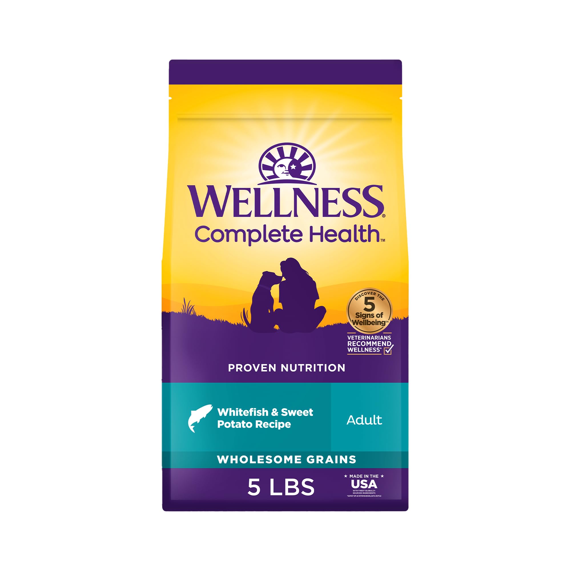 Wellness Complete Health: croquetas de pescado blanco y patata dulce para energía diaria y sabor suave